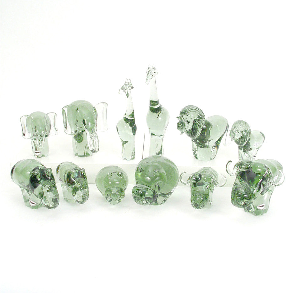 Recycled Glass Elephant