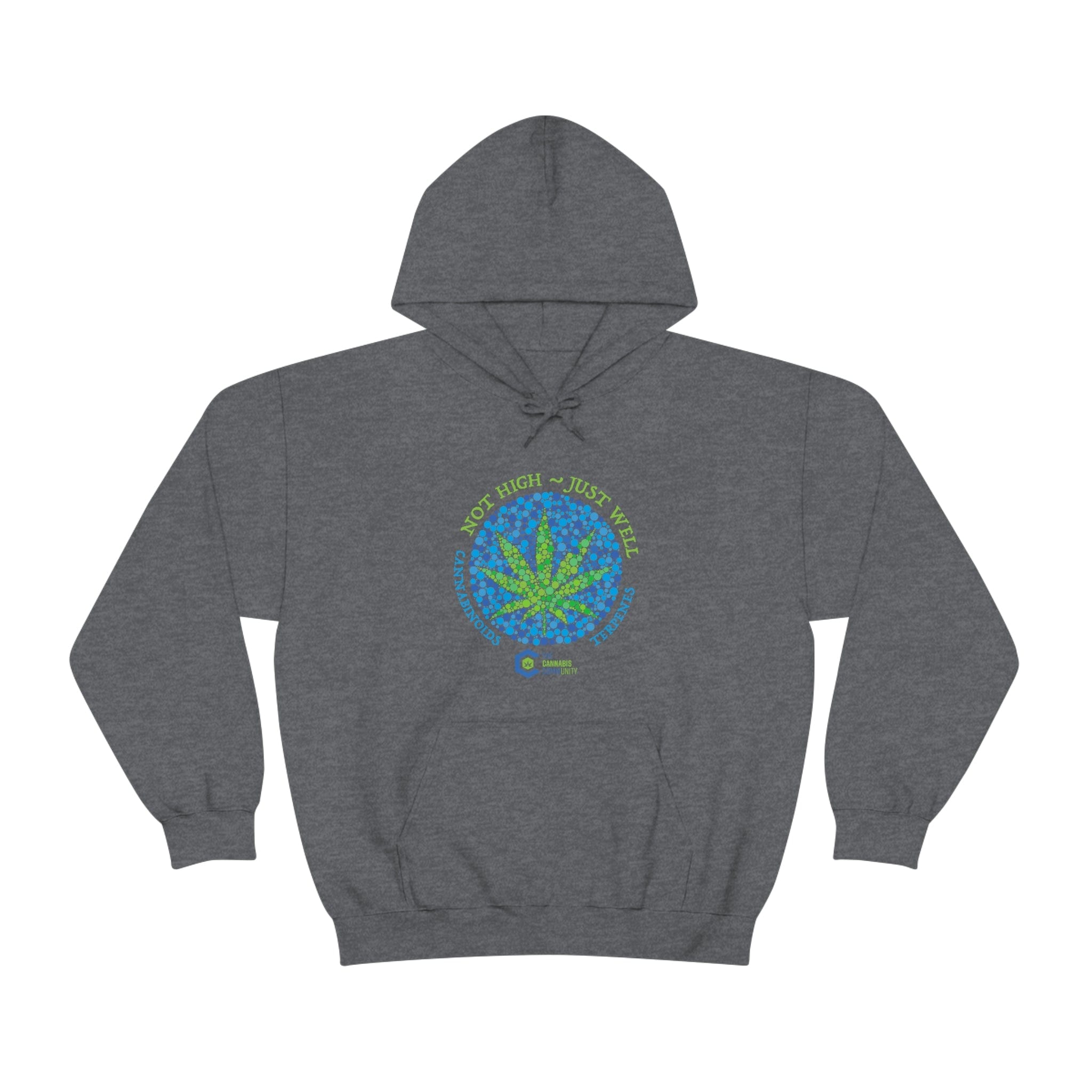 Not High, Just Well Cannabis Hoodies