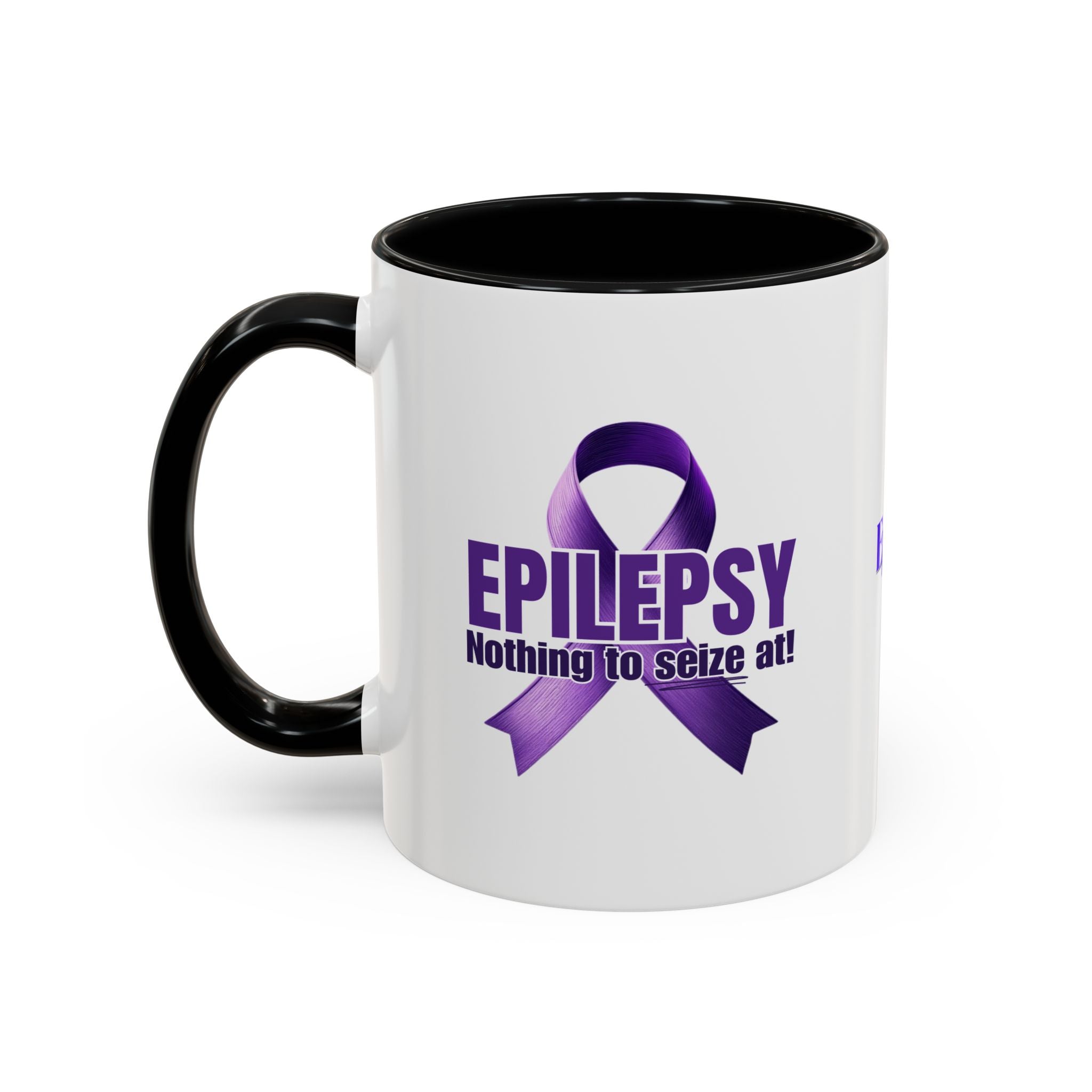 Nothing to Seize At Awareness Mug - Purple Ribbon Epilepsy Awareness Coffee Mug