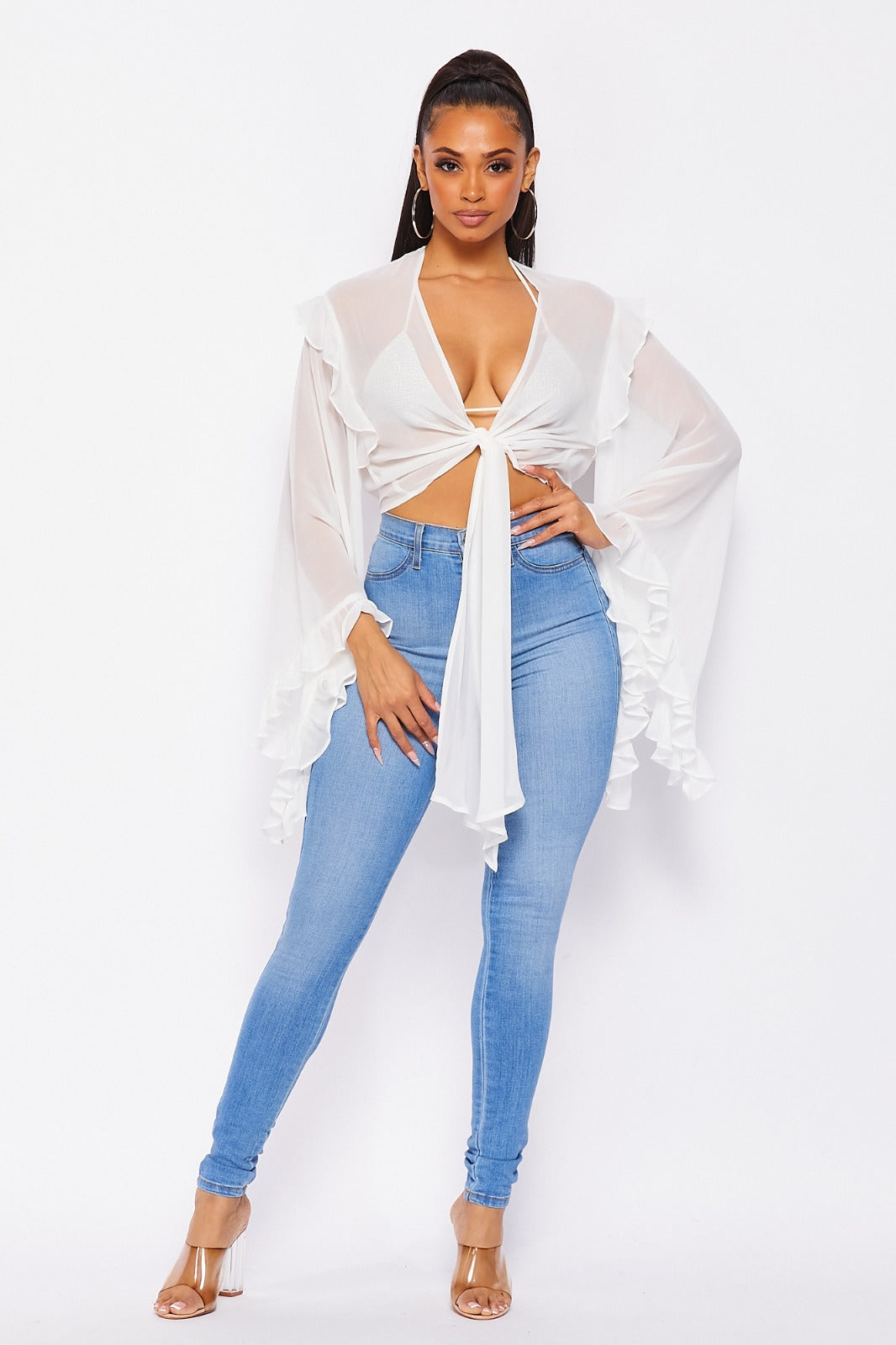 See Thru Wrap Top