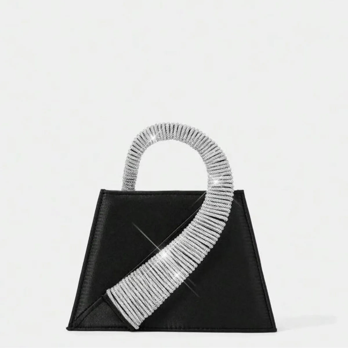 Onyria Rhinestone Leather Handbag