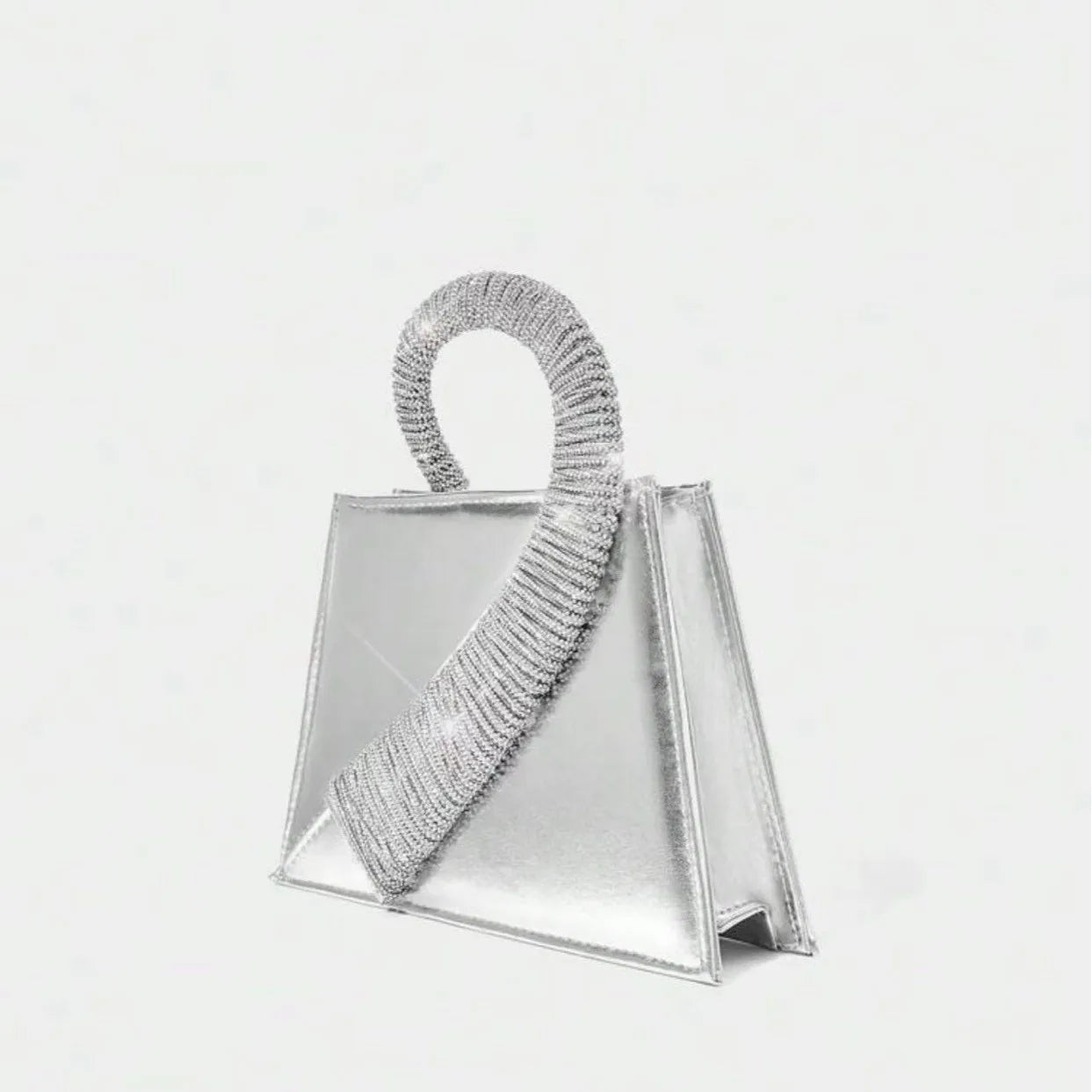 Onyria Rhinestone Leather Handbag