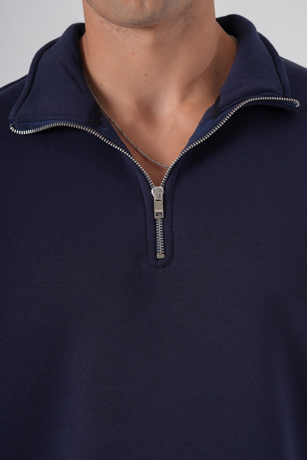 Unisex Oversize Half-Zip Sweatshirt & Baggy Sweatpants Set