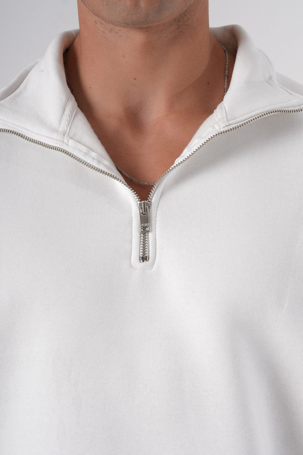 Unisex Oversize Half-Zip Sweatshirt & Baggy Sweatpants Set