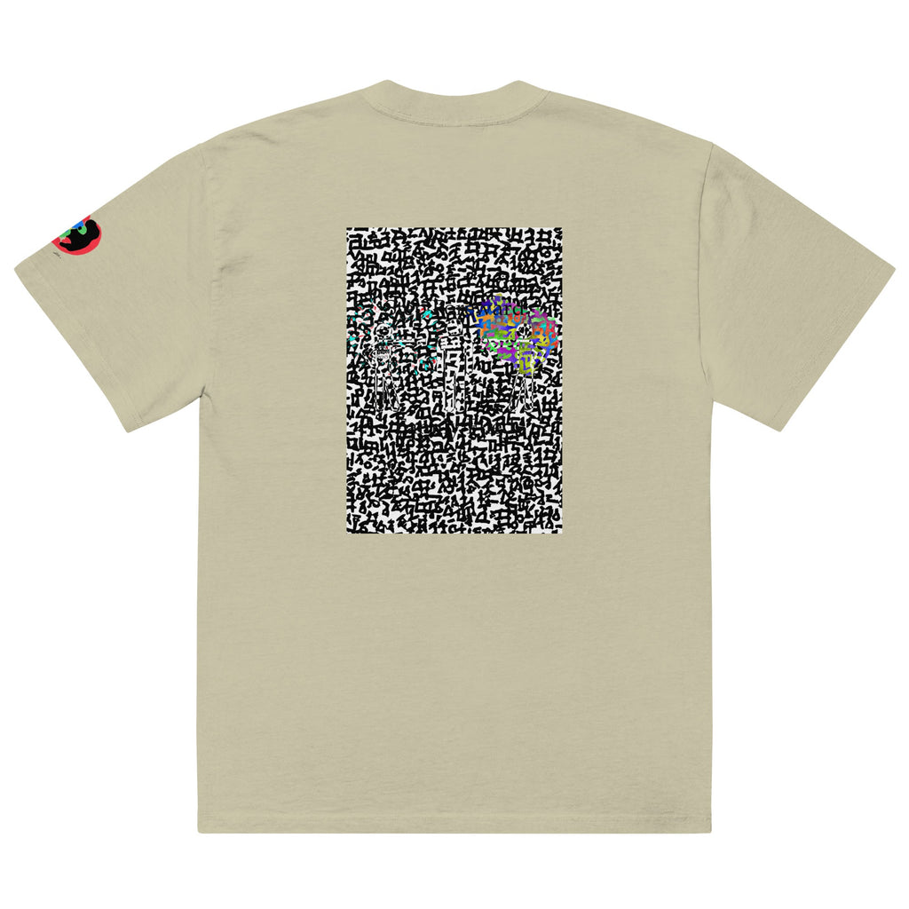 Step Foreword Family Feud Oversized faded t-shirt
