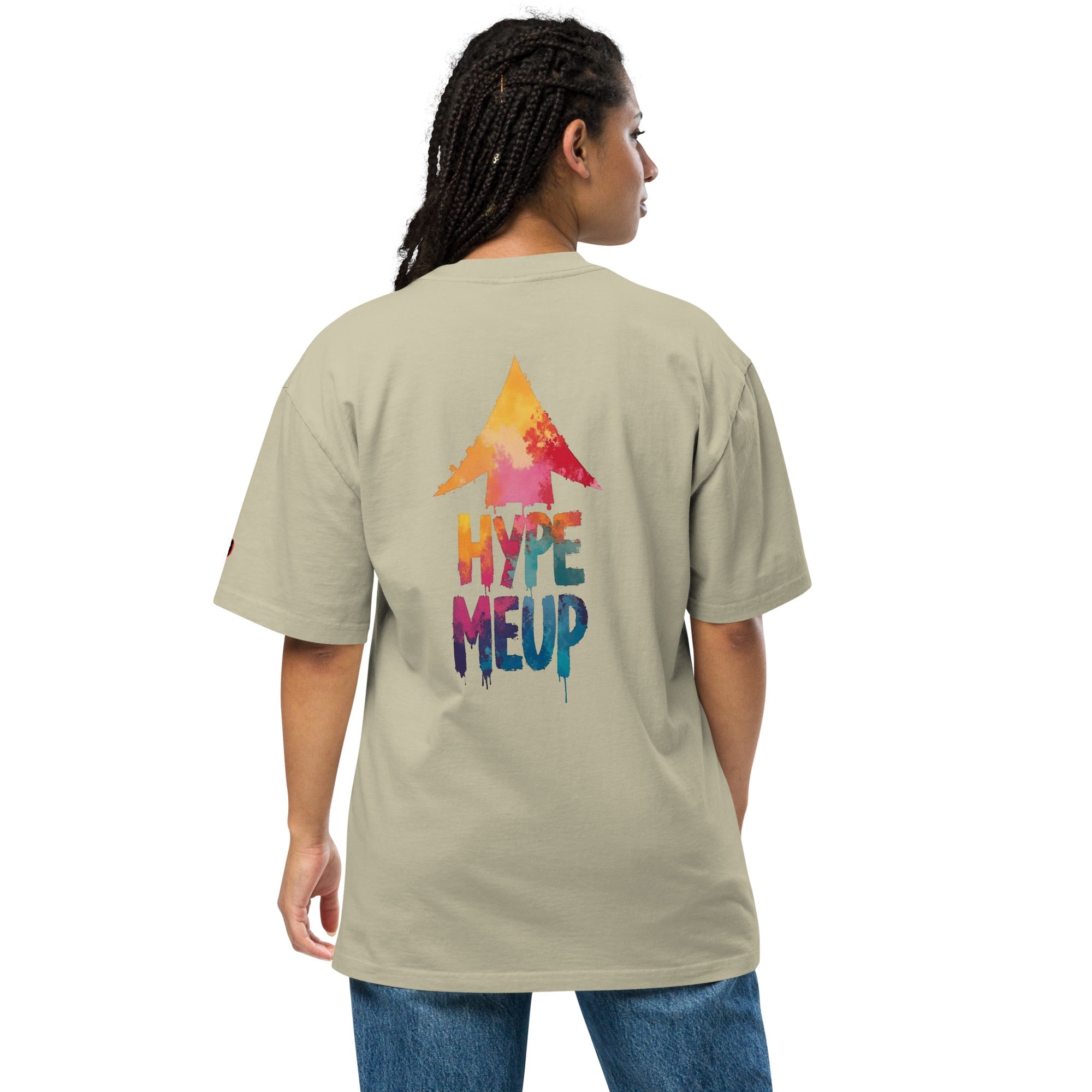 HYPE MEUP Affirmations Oversized Vintage Feel T-Shirt