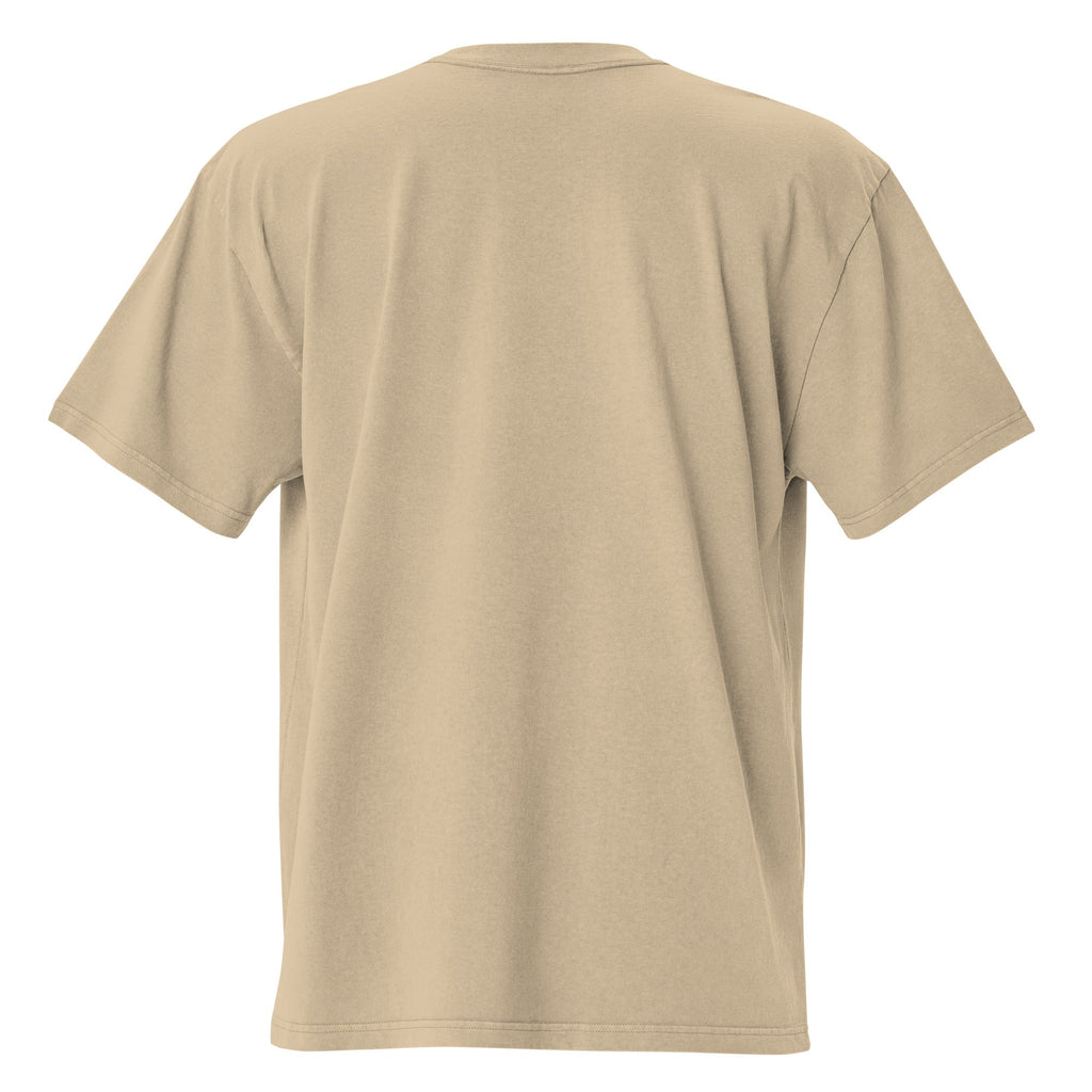 Golden Carded Cotton Oversized Faded T-Shirt