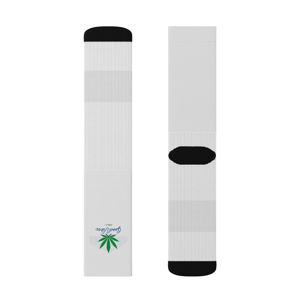 Good Vibes Leaf Cannabis Socks