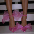 Party Doll Hot Pink Oversized Bows Heels