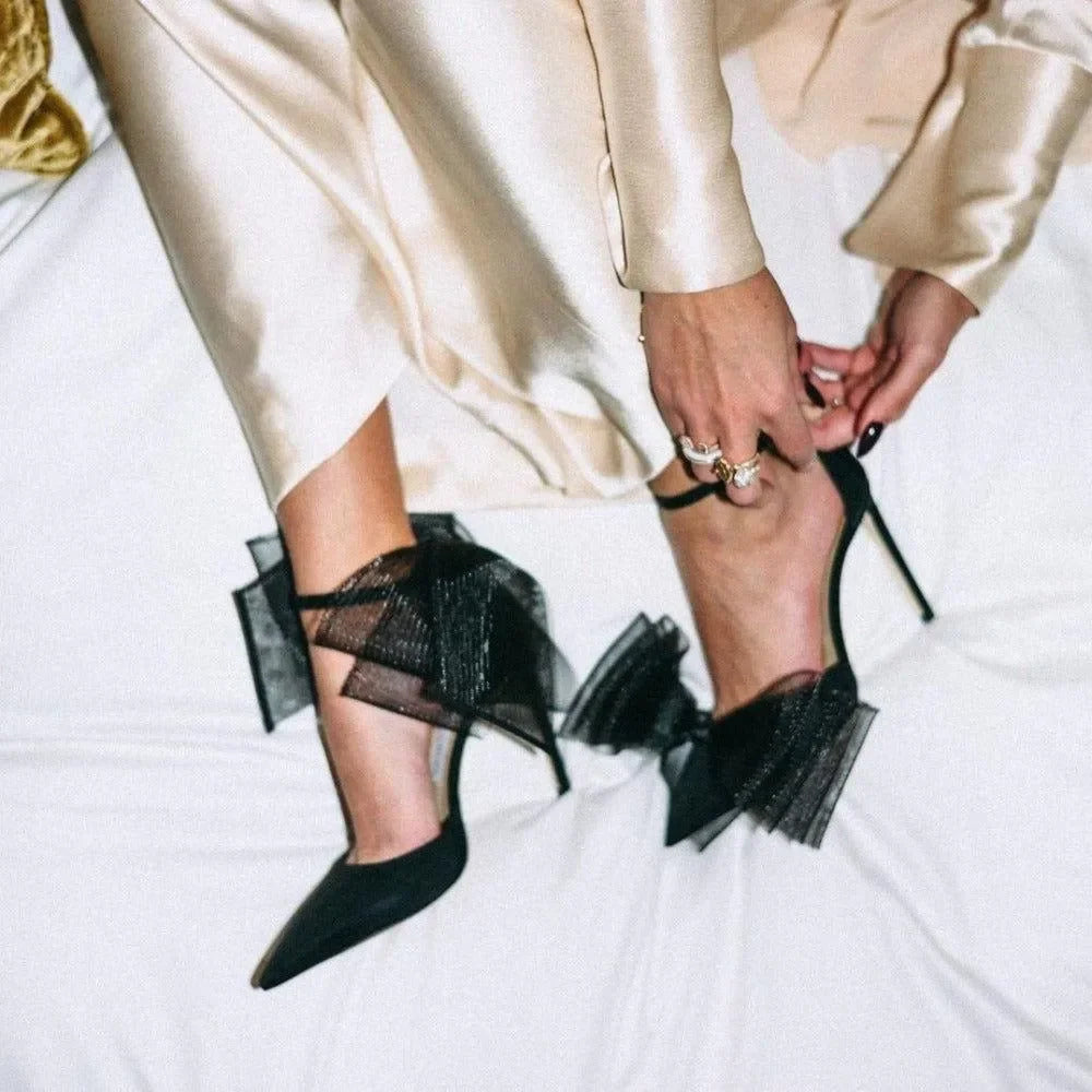 Party Doll Chic Black Heels