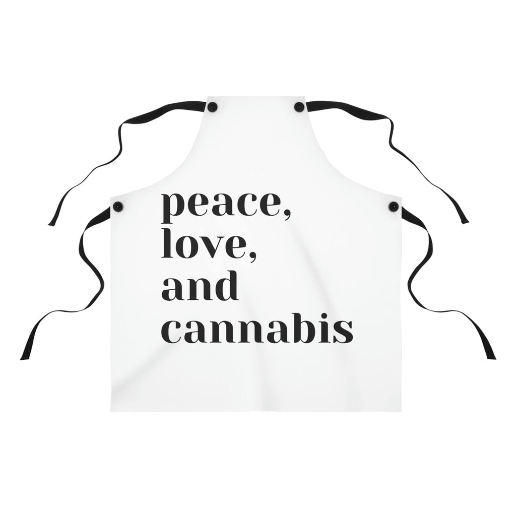 Peace, Love, and Cannabis Chef's Apron