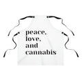 Peace, Love, and Cannabis Chef's Apron