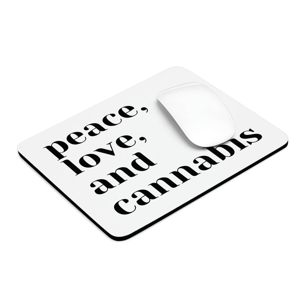 Peace, Love and Cannabis Mouse Pad