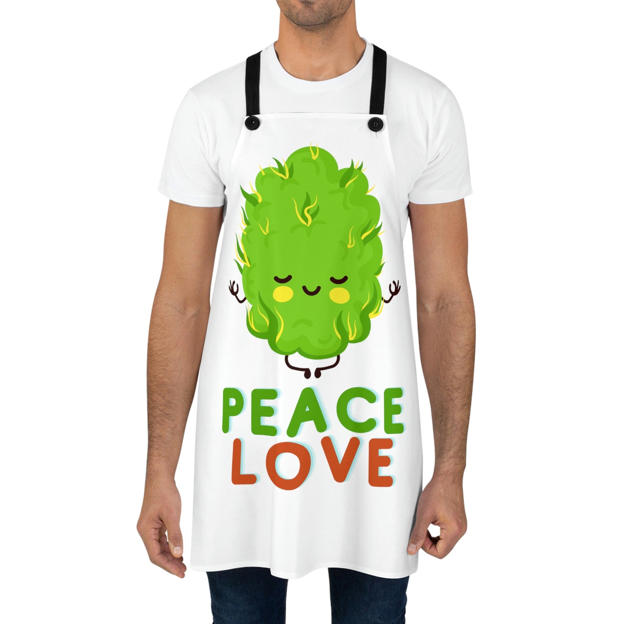 Peace, Love and Cannabis Nug Chef's Apron