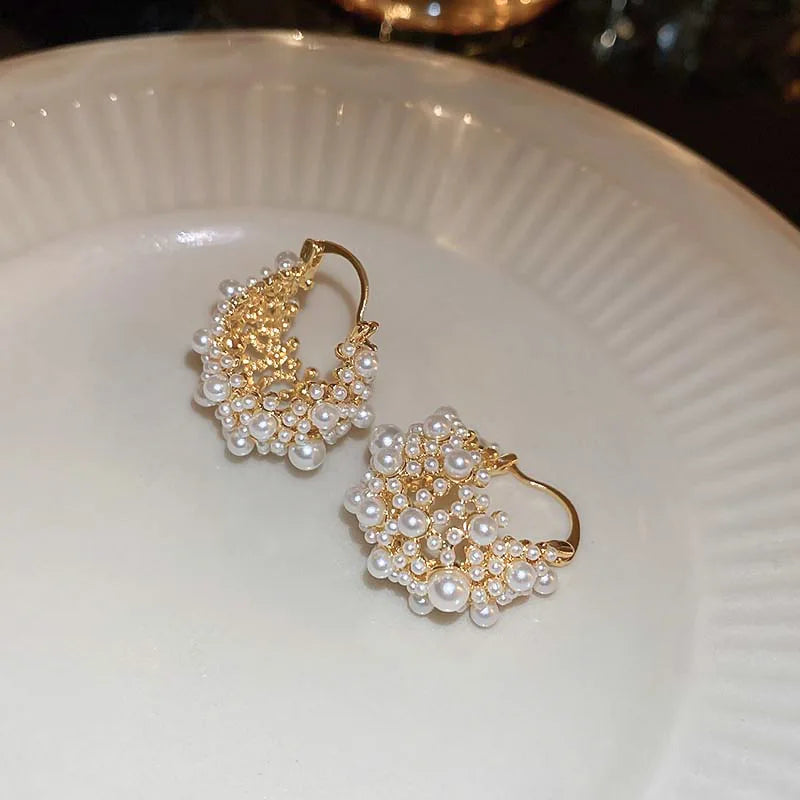 Pearl Hedgehog Earrings