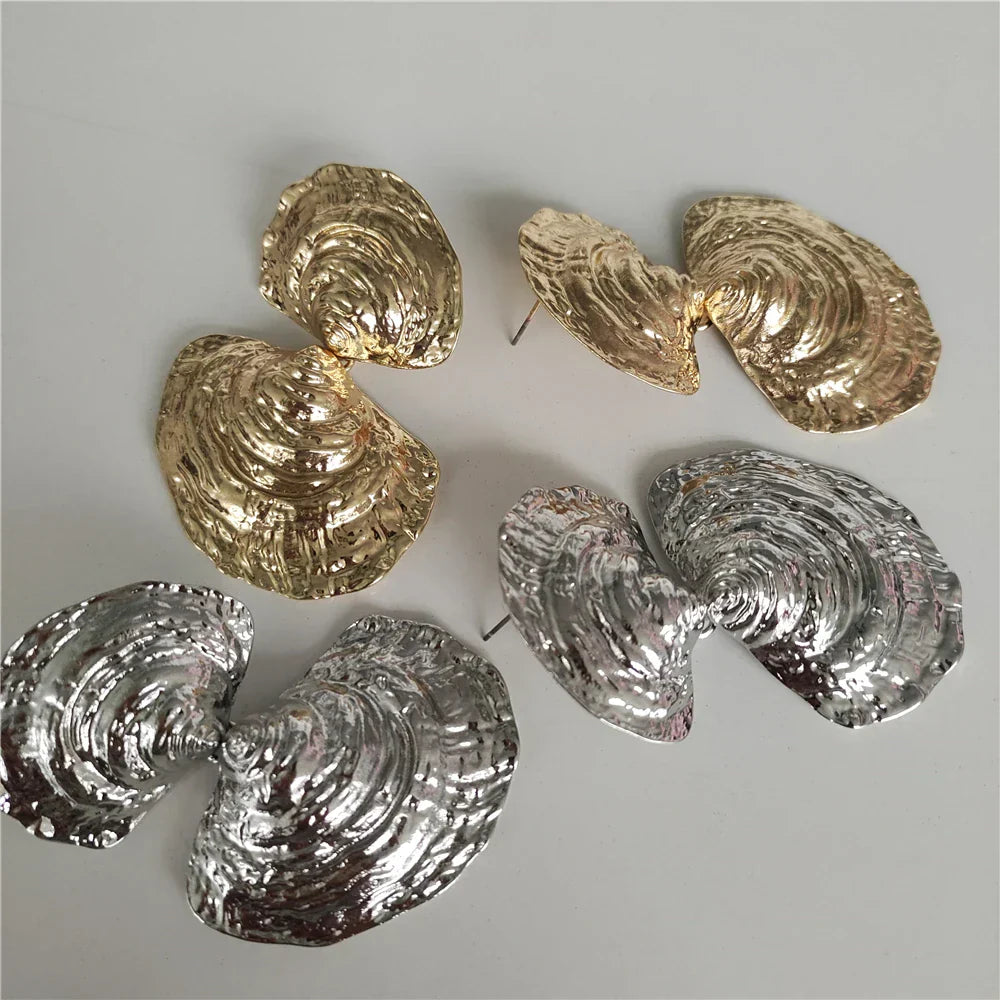 Anabelia Double Seashell Earrings