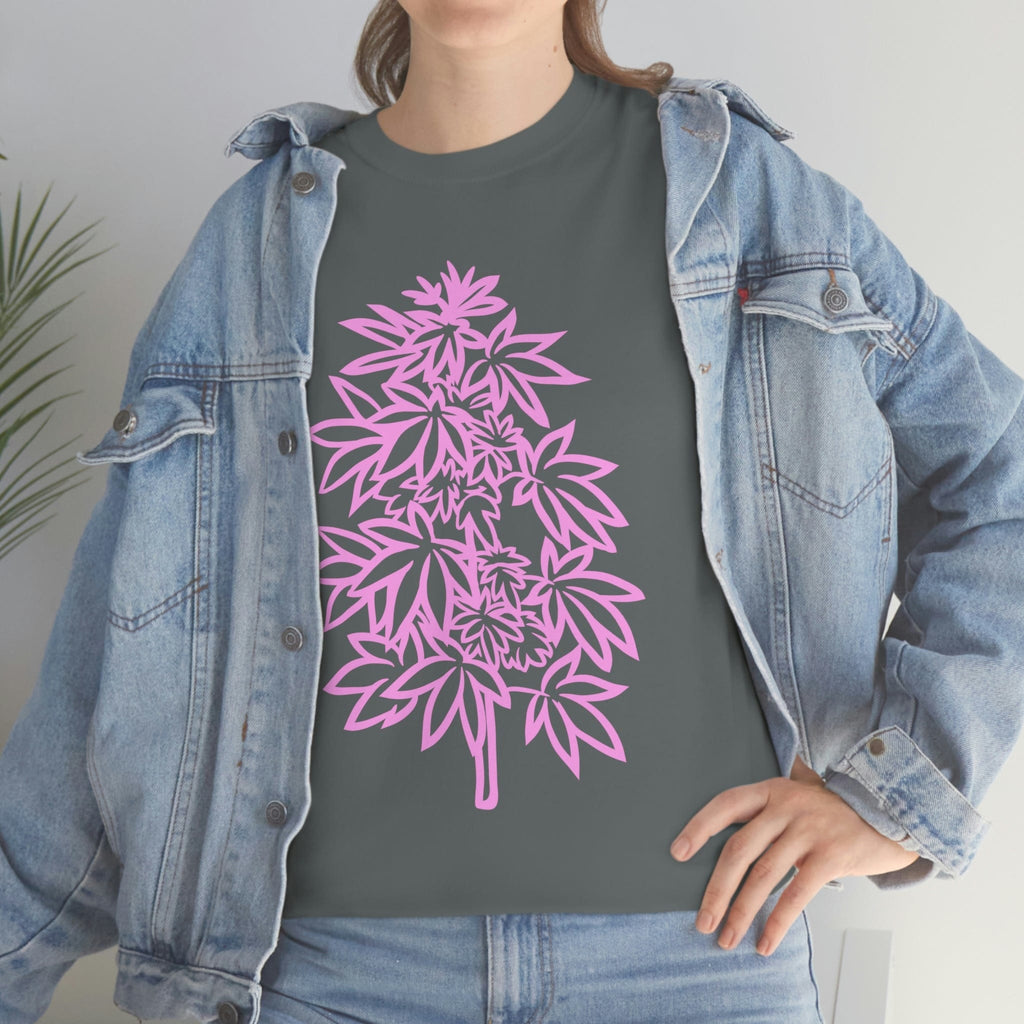 Pink Cannabis Flowers Tee