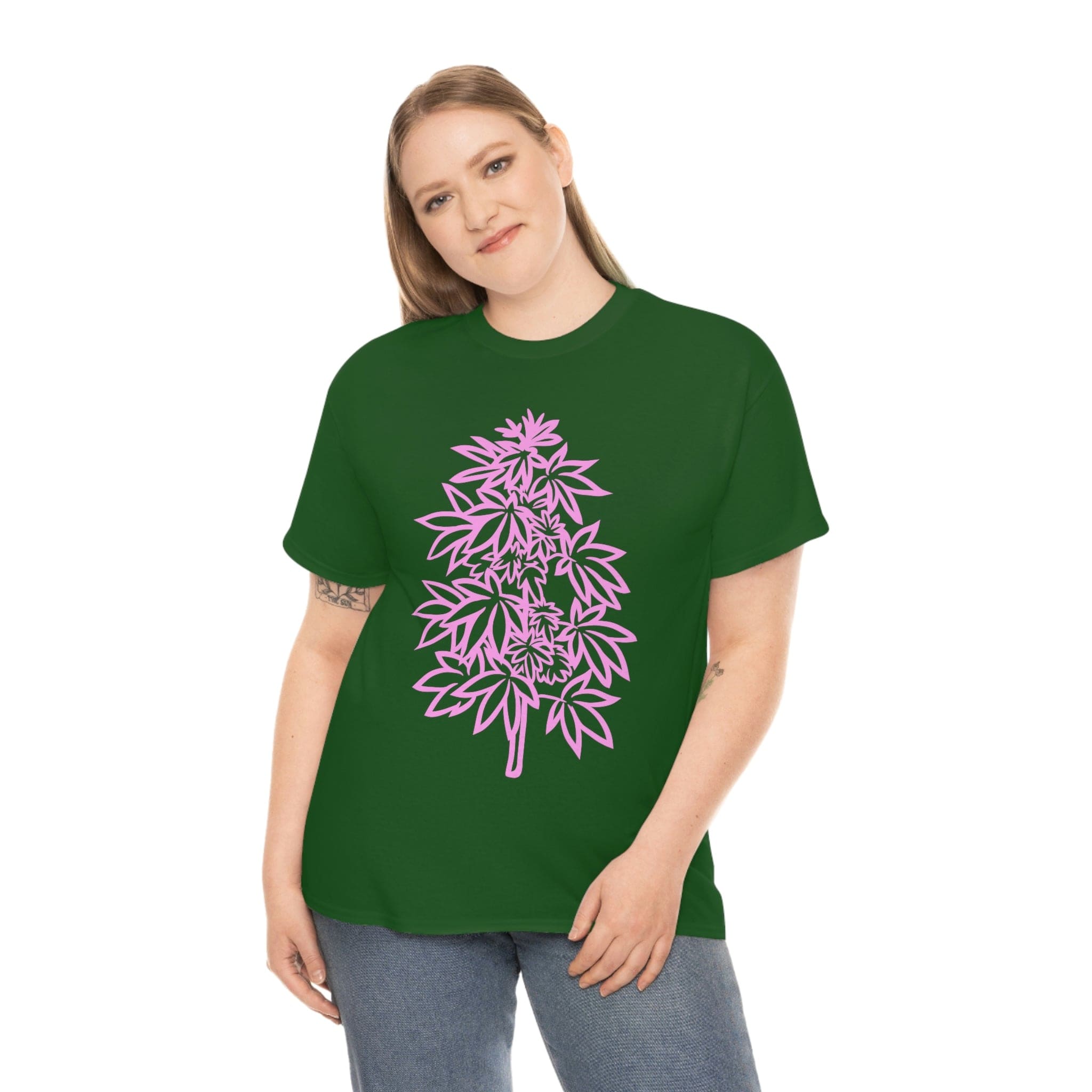 Pink Cannabis Flowers Tee