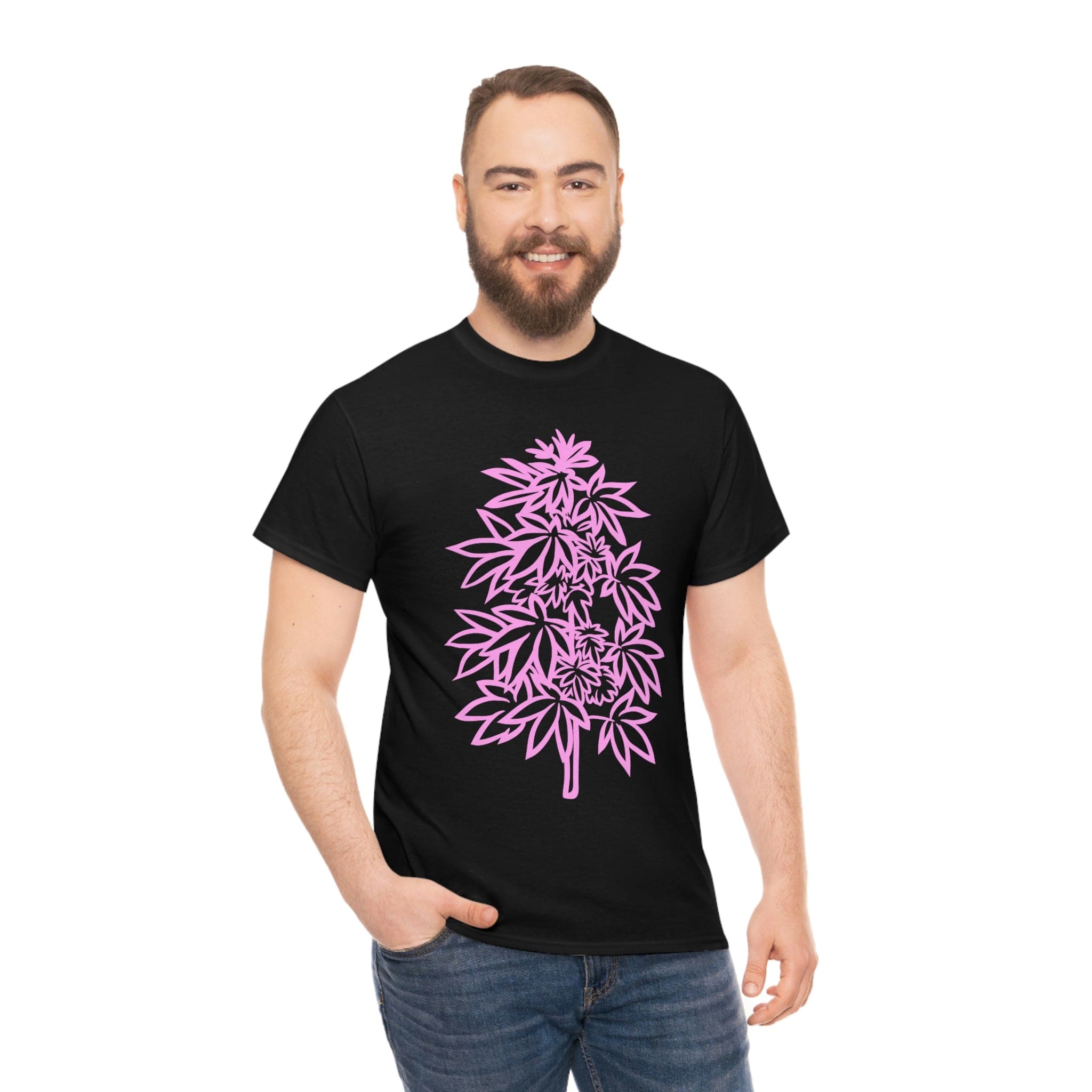 Pink Cannabis Flowers Tee