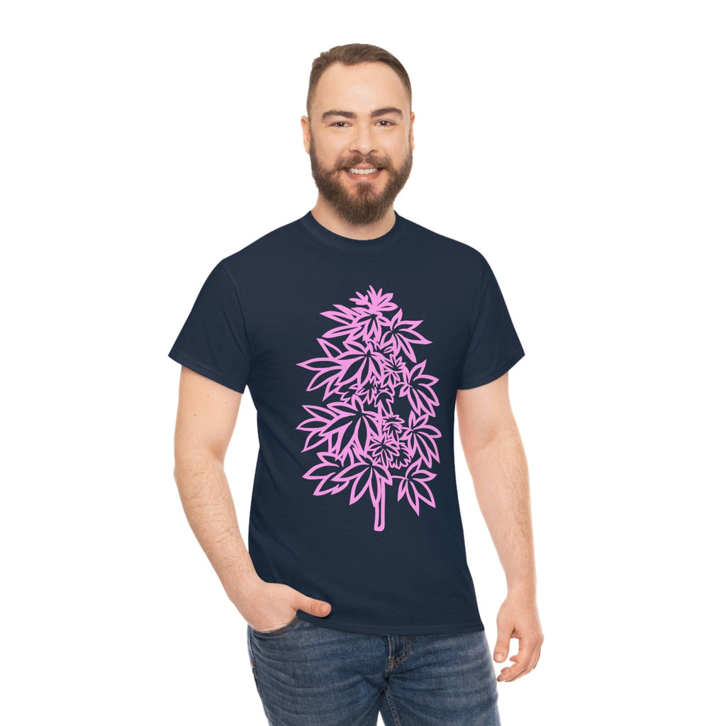 Pink Cannabis Flowers Tee