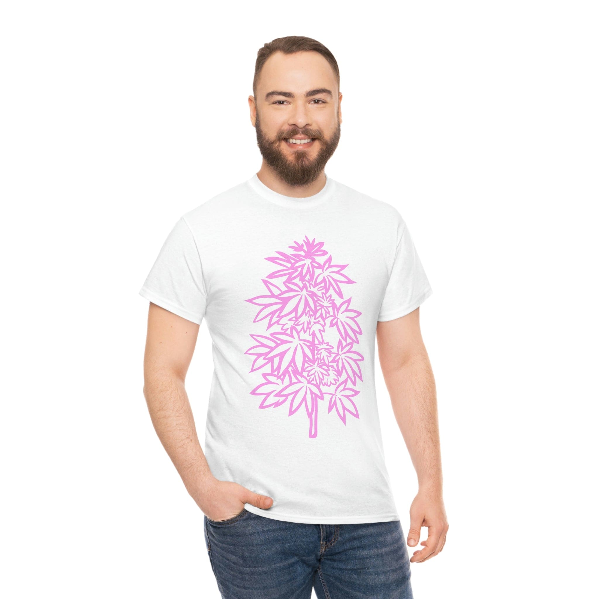Pink Cannabis Flowers Tee
