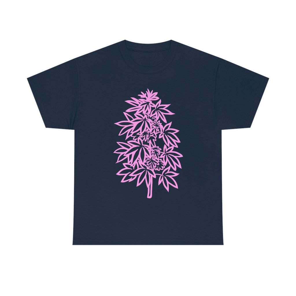 Pink Cannabis Flowers Tee