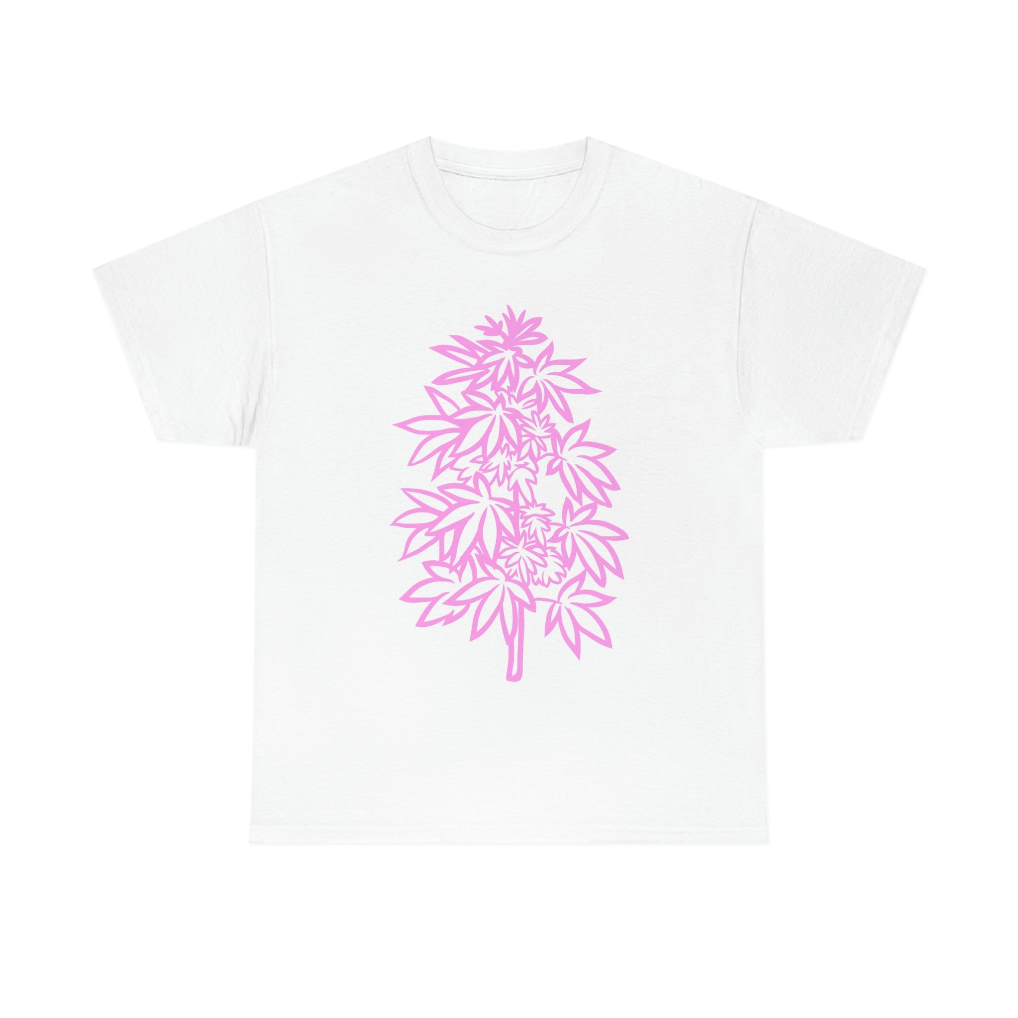 Pink Cannabis Flowers Tee