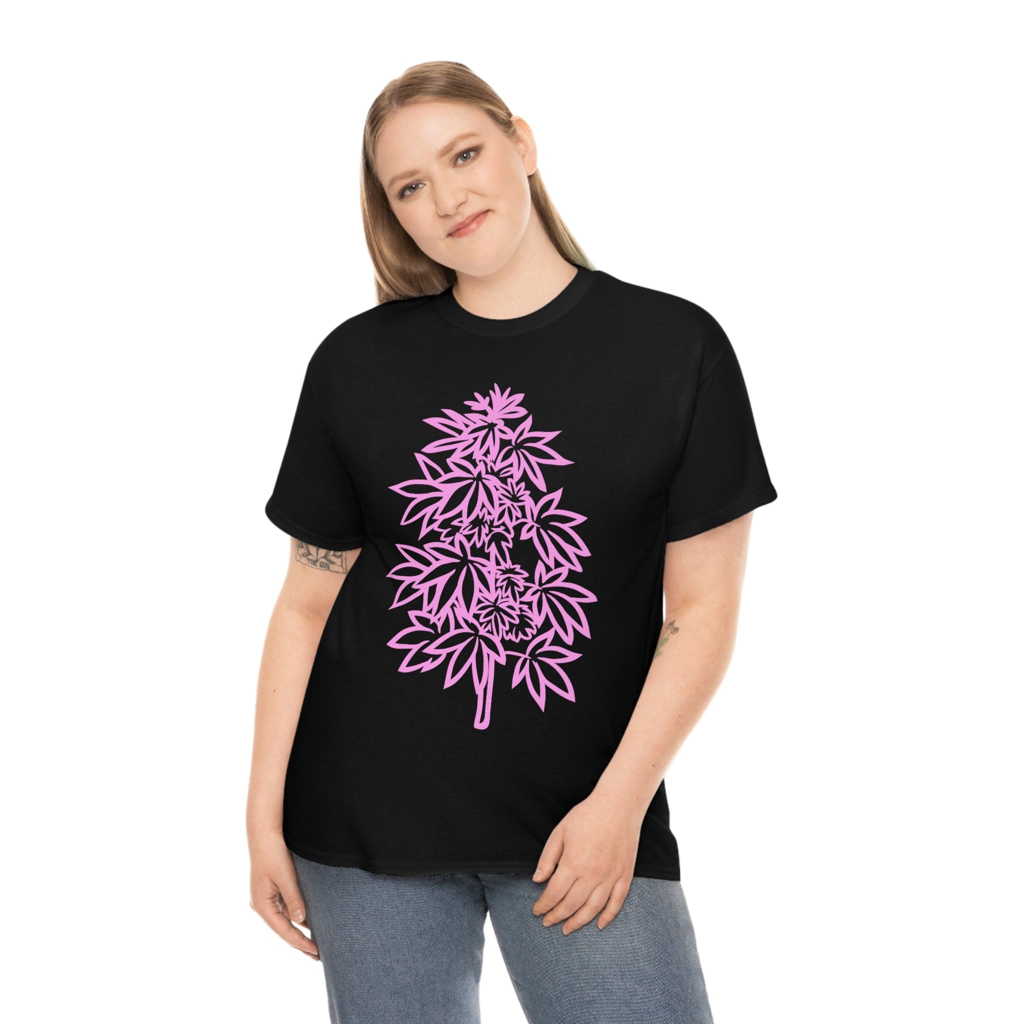 Pink Cannabis Flowers Tee