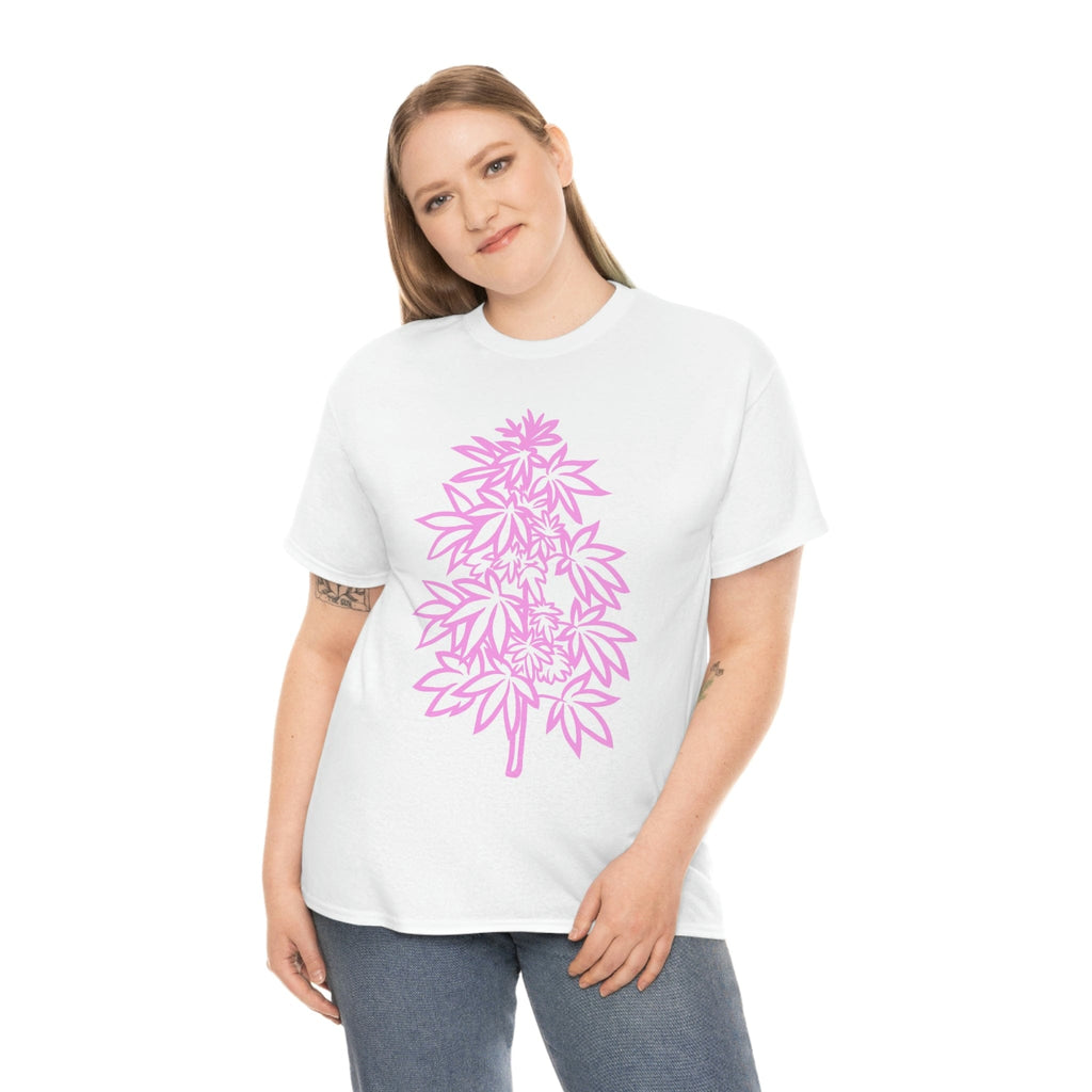 Pink Cannabis Flowers Tee