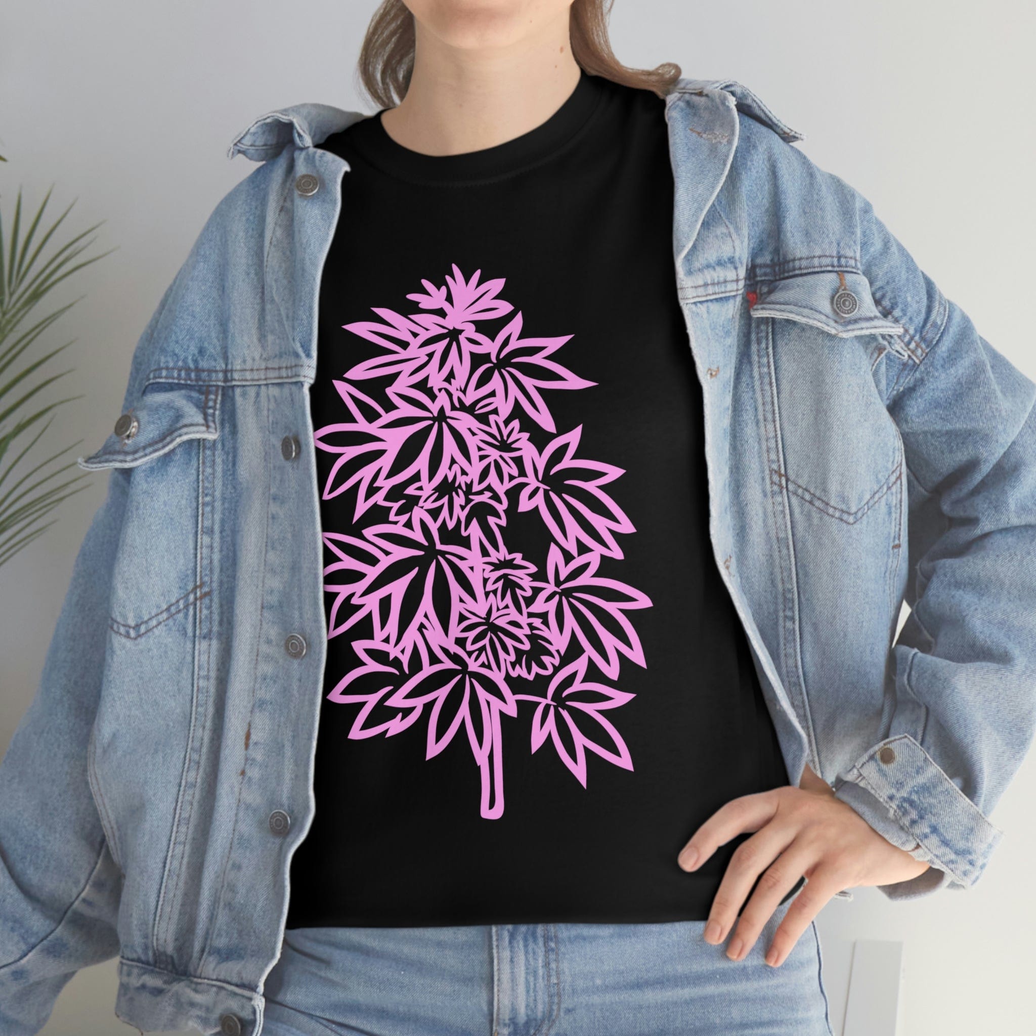 Pink Cannabis Flowers Tee