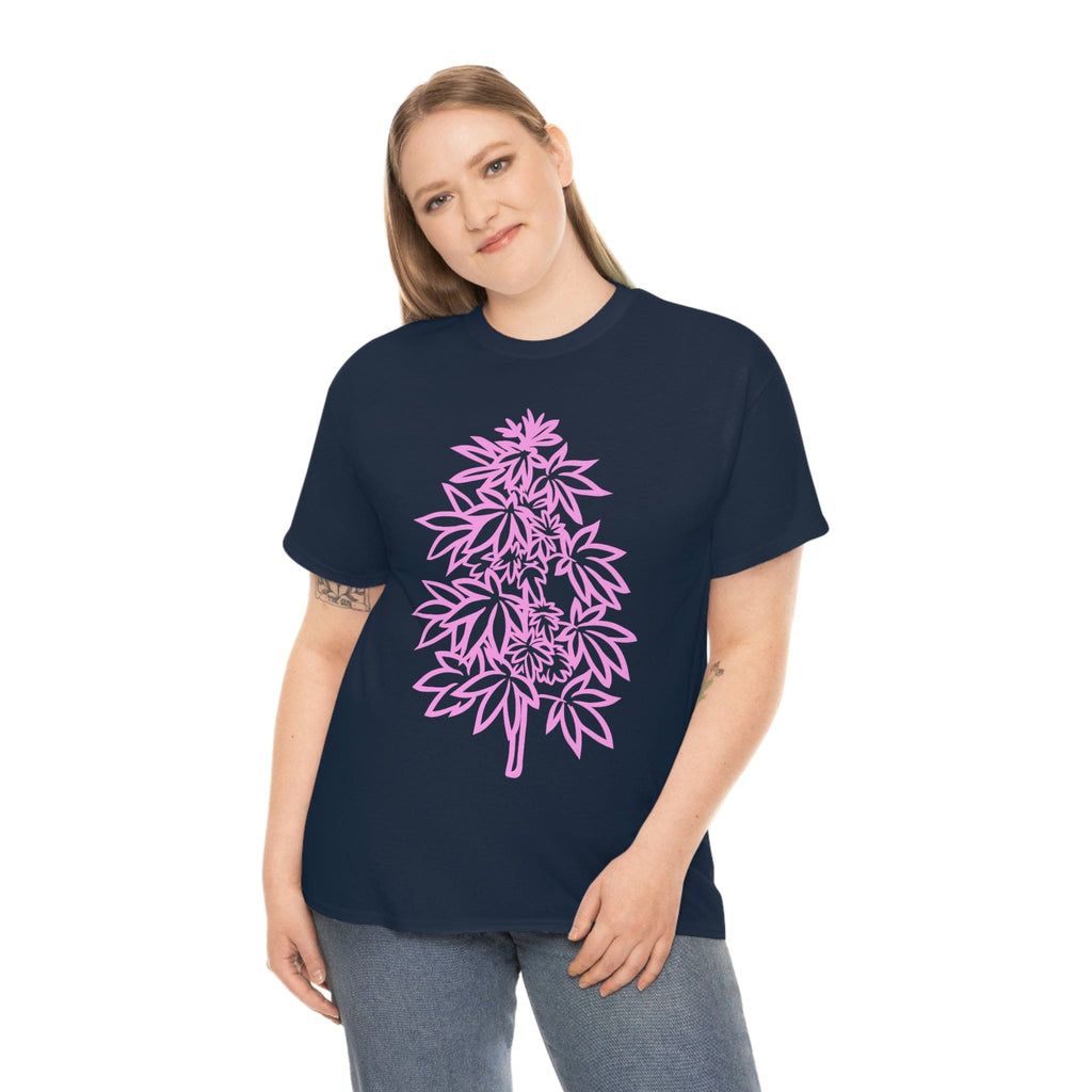 Pink Cannabis Flowers Tee