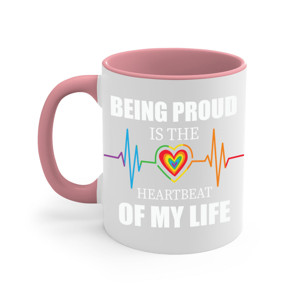 being proud is the heartbeat lgbt 158#- lgbt-Mug / Coffee Cup