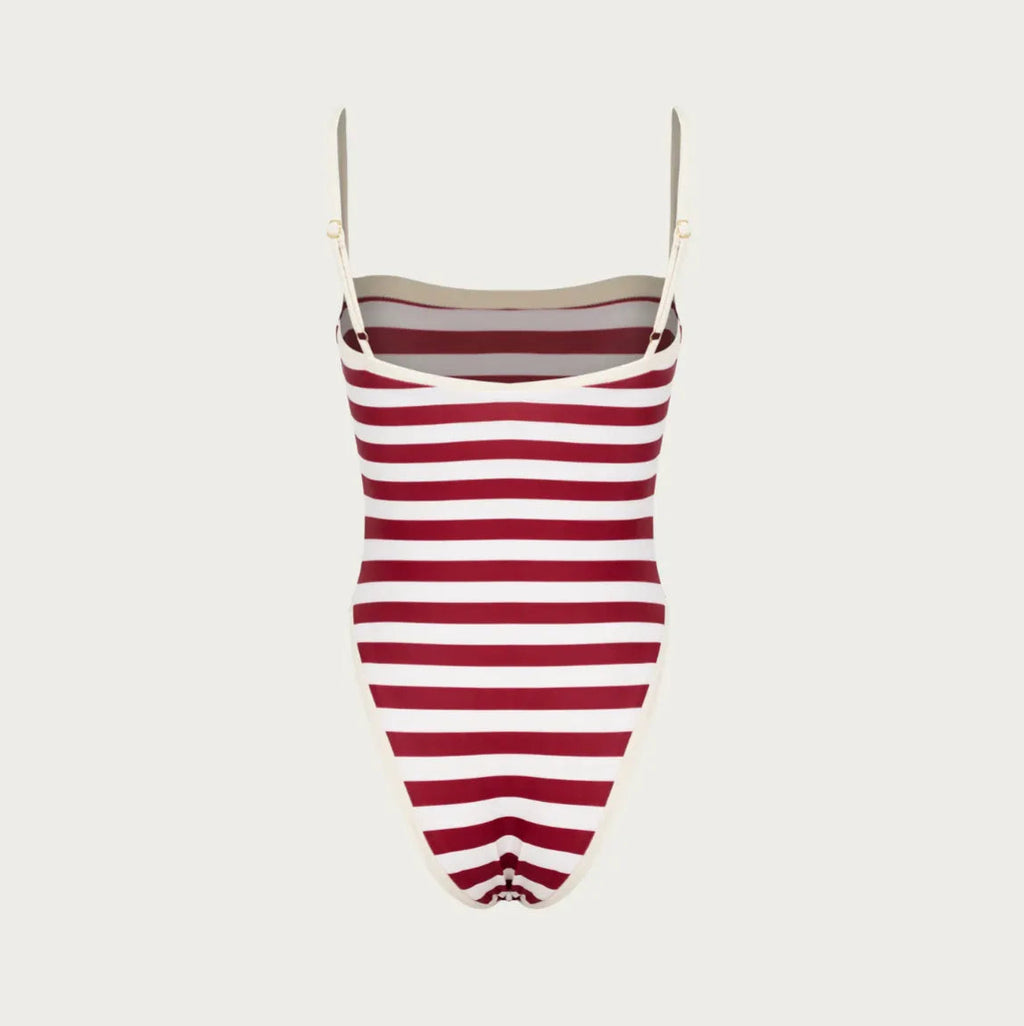 Portofino Striped One Piece Swimsuit