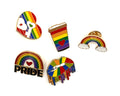 LGBTQIA+ Pride Metal Enamel Pins (Set of 3)