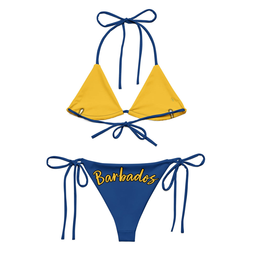 Barbados Flag String Bikini