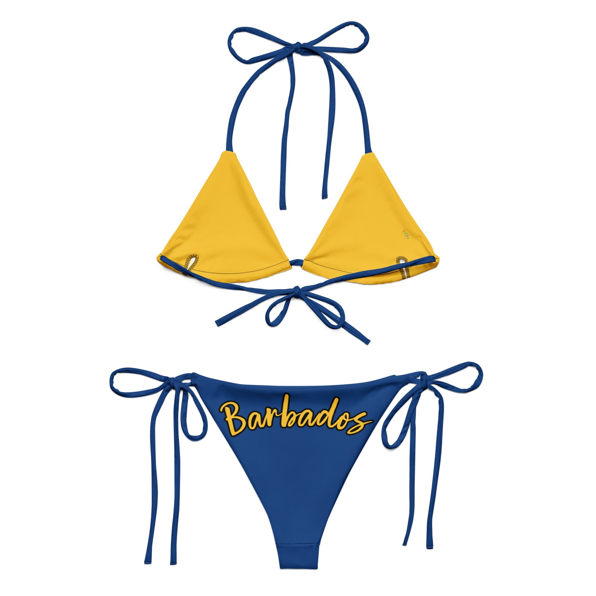 Barbados Flag String Bikini