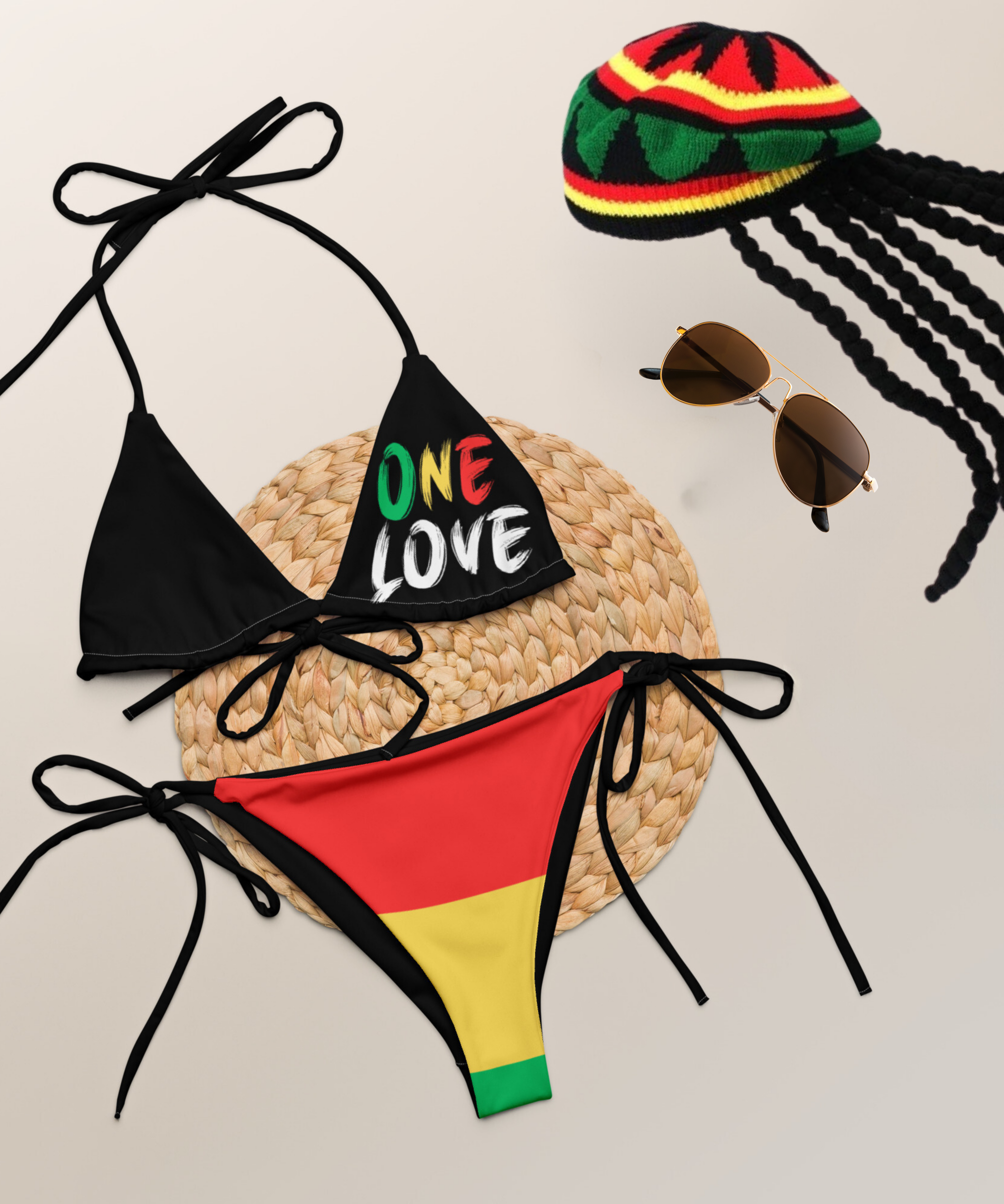 One Love Reggae String Bikini