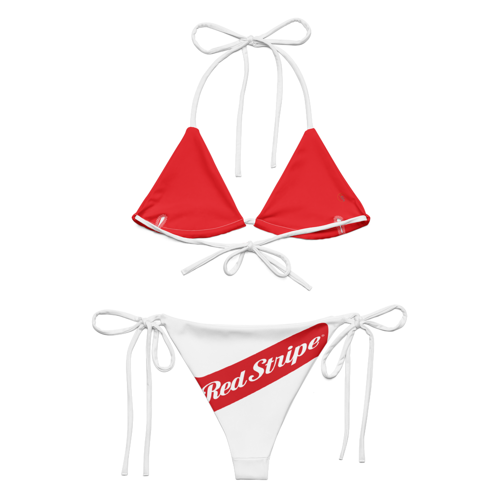 Red Stripe Beer Logo String Bikini
