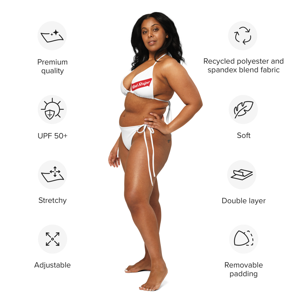 Red Stripe Beer Logo String Bikini