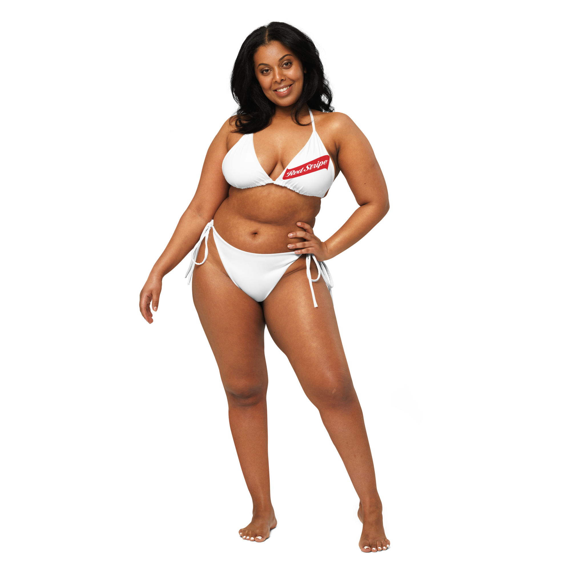 Red Stripe Beer Logo String Bikini