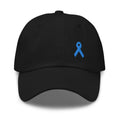 Prostate Cancer Awareness Dad Hat with Light Blue Ribbon