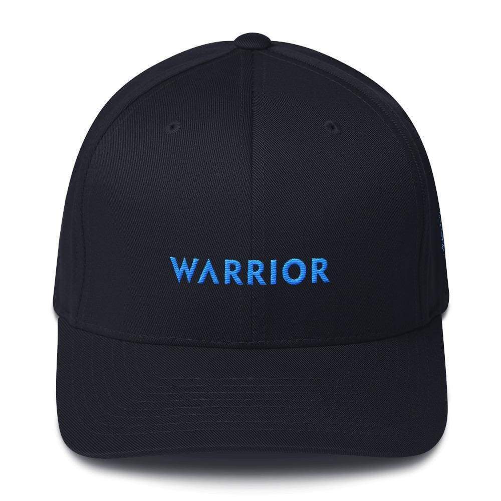 Prostate Cancer Awareness Hat with Warrior & Light Blue Ribbon on the Side