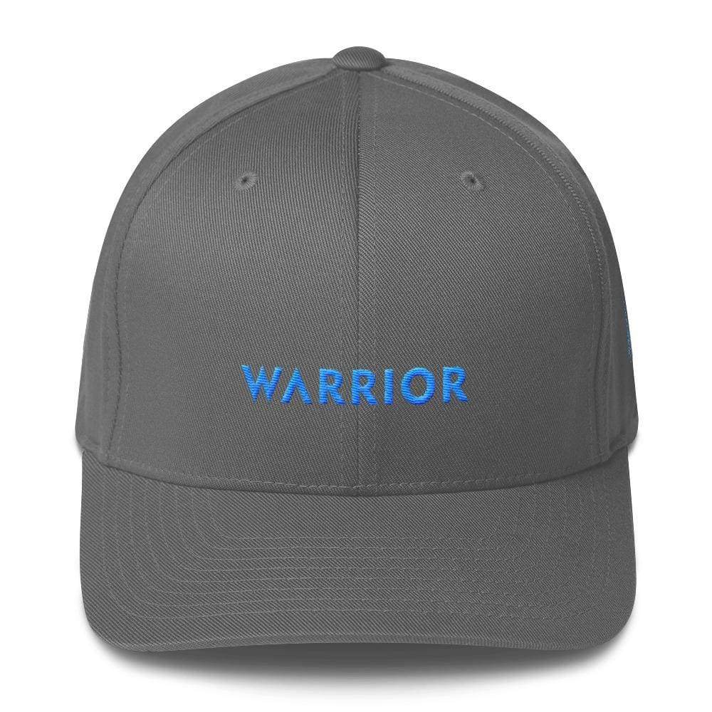 Prostate Cancer Awareness Hat with Warrior & Light Blue Ribbon on the Side