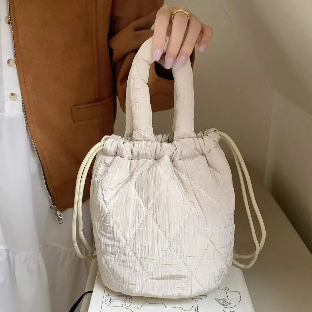 Quilora Quilted Padded Bucket Bag