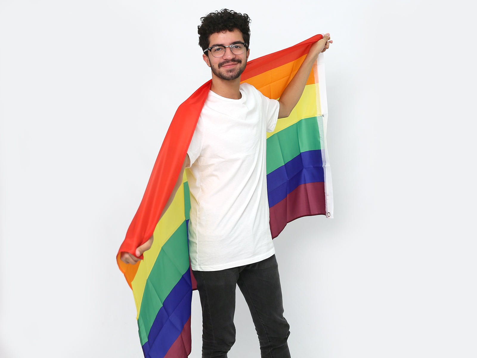 Rainbow 3 Feet by 5 Feet Nylon Flag