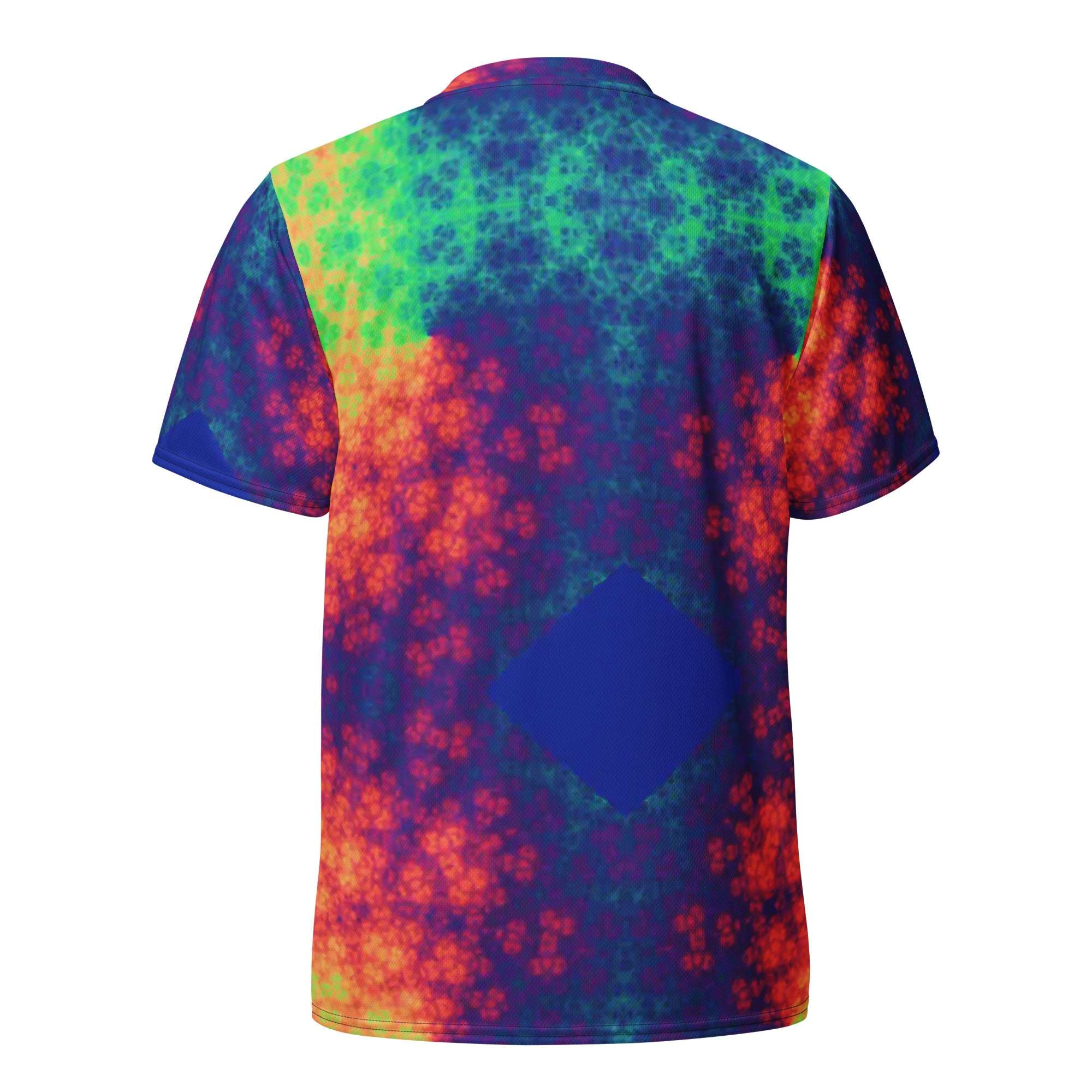 Rainbow fractled Recycled unisex sports jersey