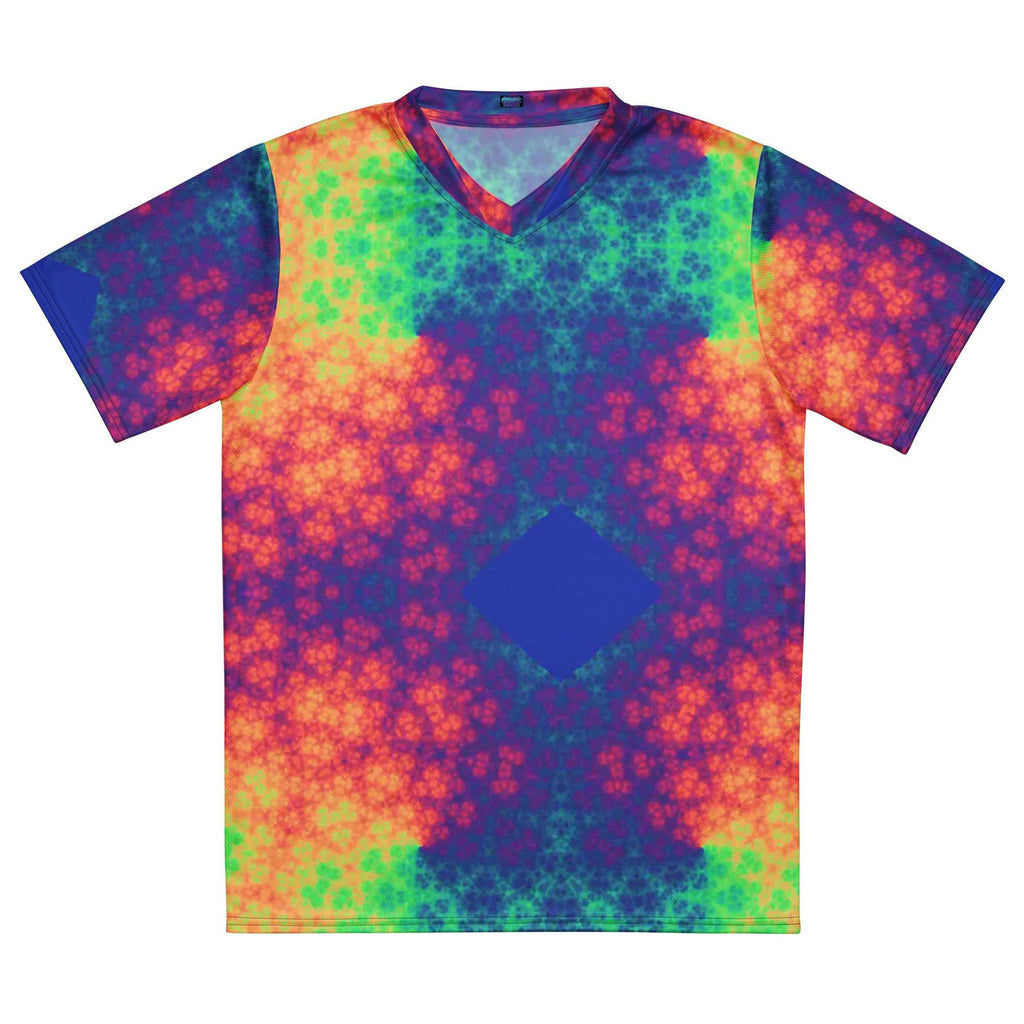 Rainbow fractled Recycled unisex sports jersey