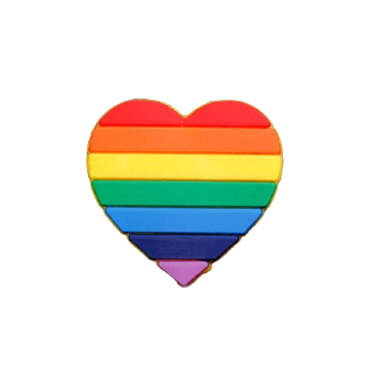 Rainbow Heart Silicone Pins