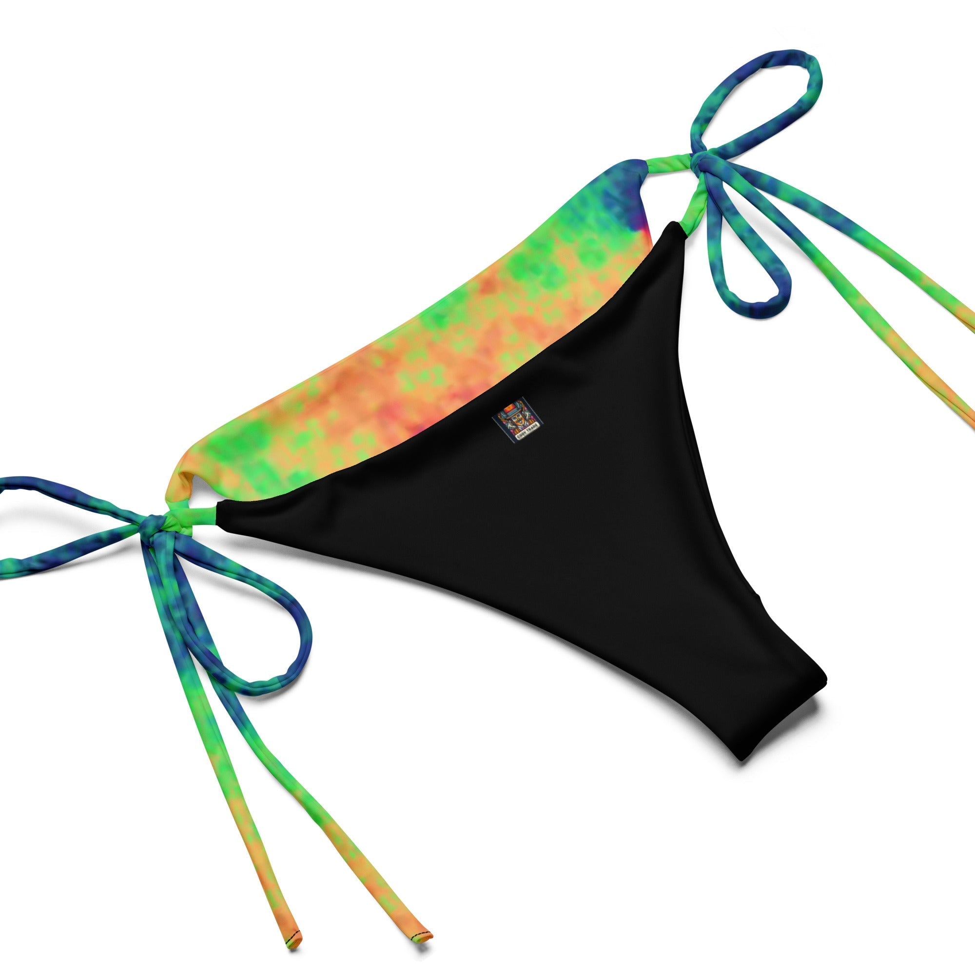 Rainbow 🌈 🌈 print recycled string bikini