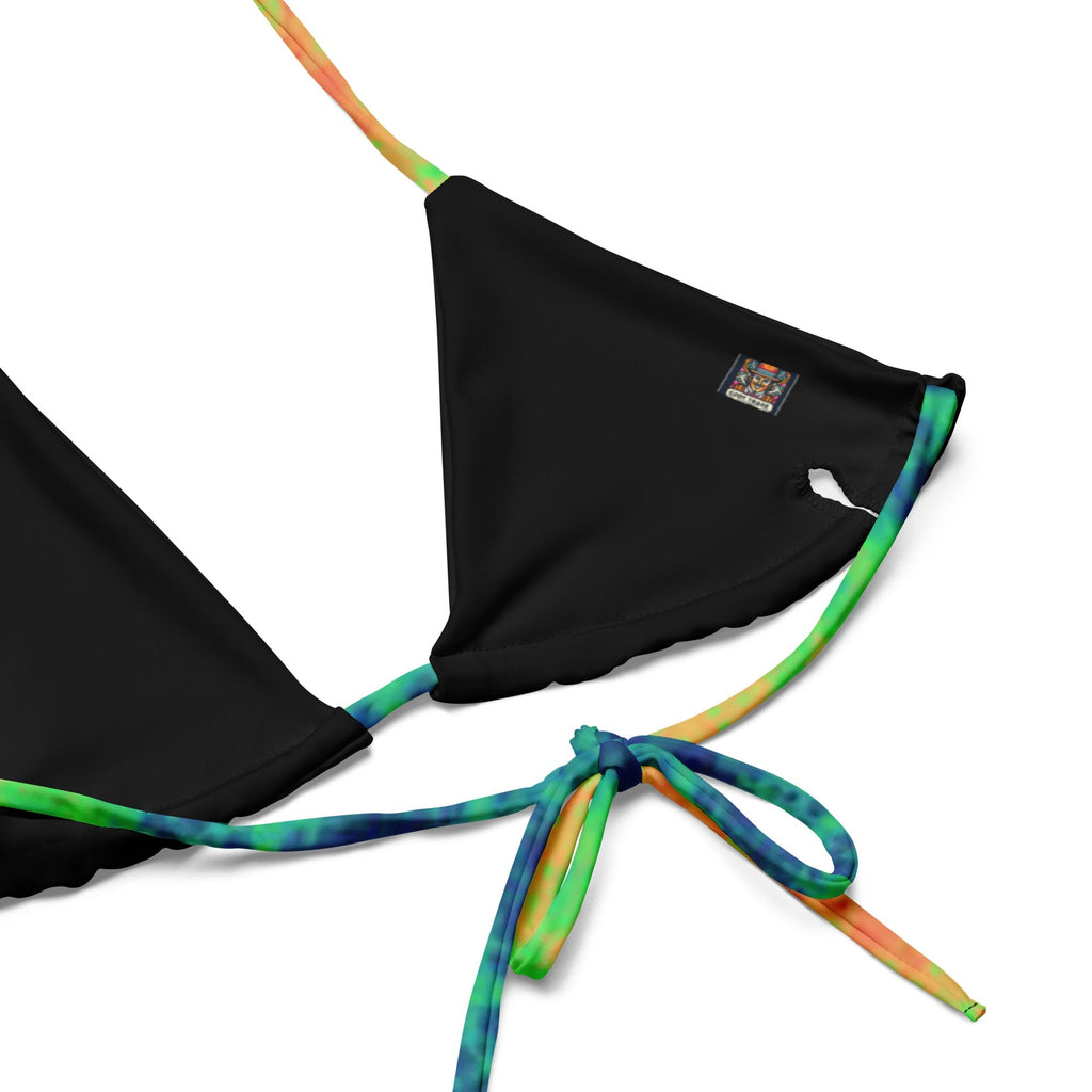 Rainbow 🌈 🌈 print recycled string bikini